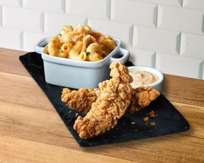 Filets de poulet croustillants et Mac & cheese